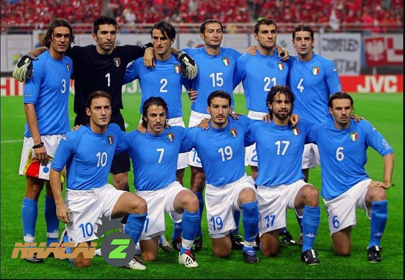 Đội hình hùng mạnh của tuyển Italy tại World Cup 2002